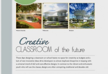 Classroom of the Future in 'Walls and Roofs' magazine, South Africa